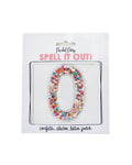 Confetti Number Stickers - Adhesive Patches