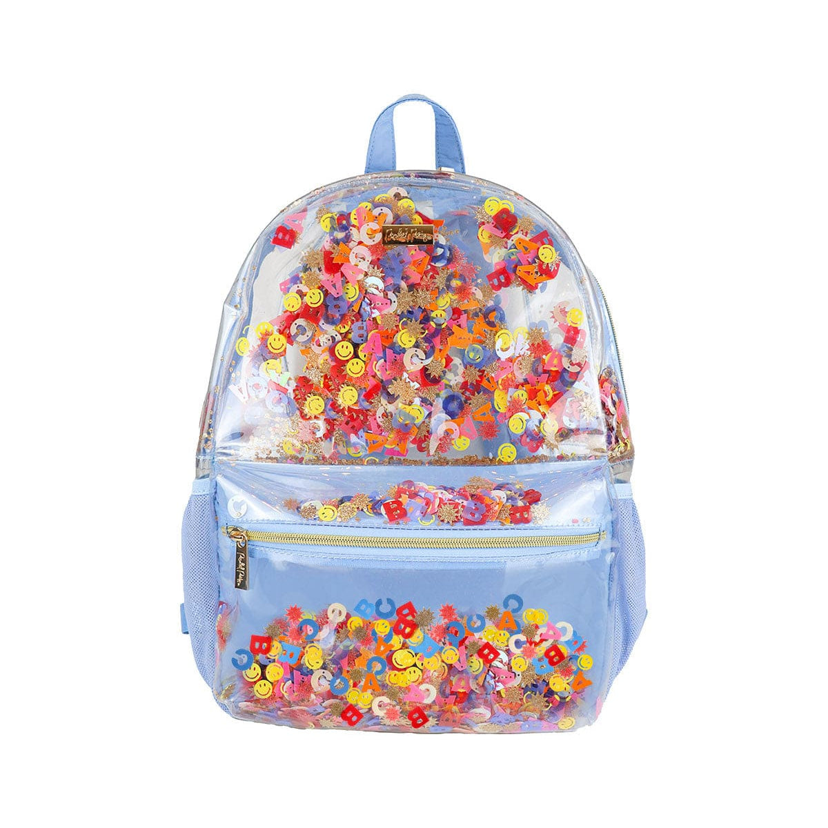 Little Letters Confetti Clear Backpack