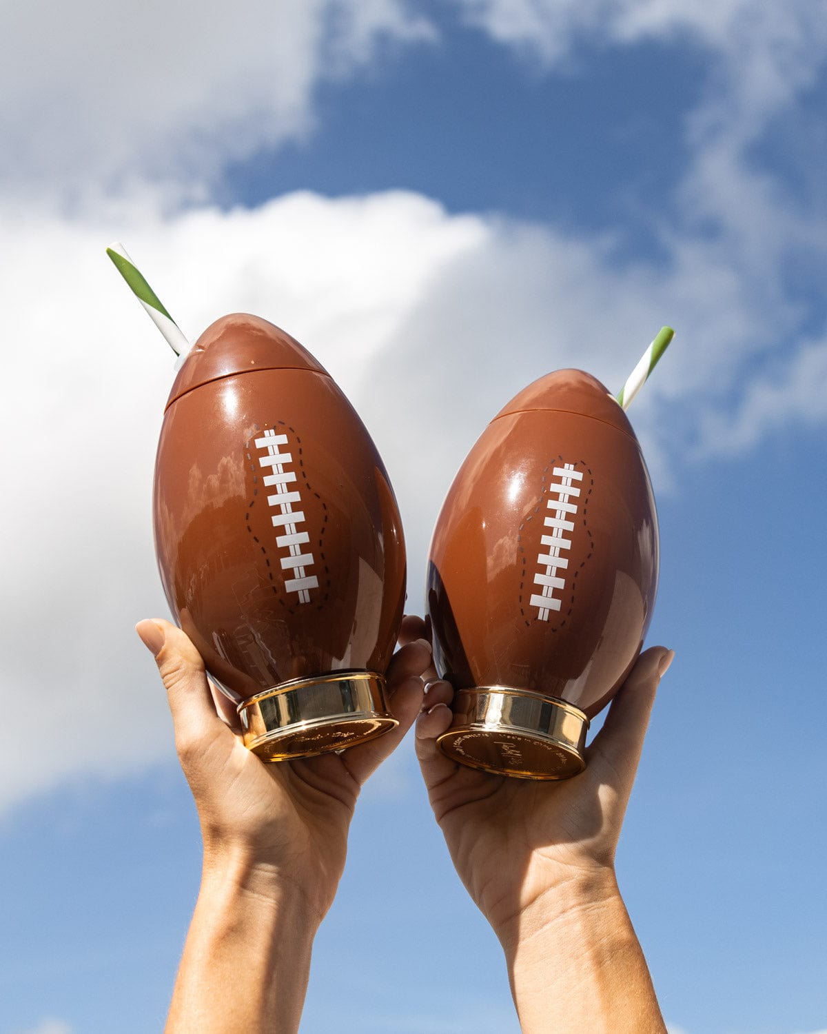 Football Novelty Sipper (set of 2, 4 or 6)