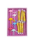 Flamingo Drink Charm & Umbrella Stirrers Set