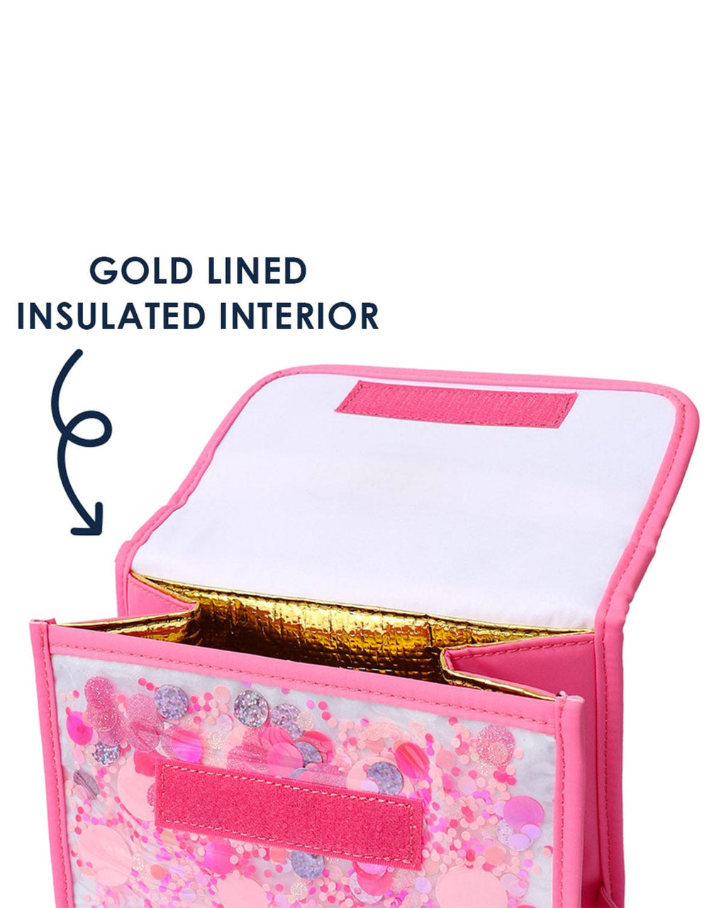 Pink Confetti Party Insulated Lunchbox