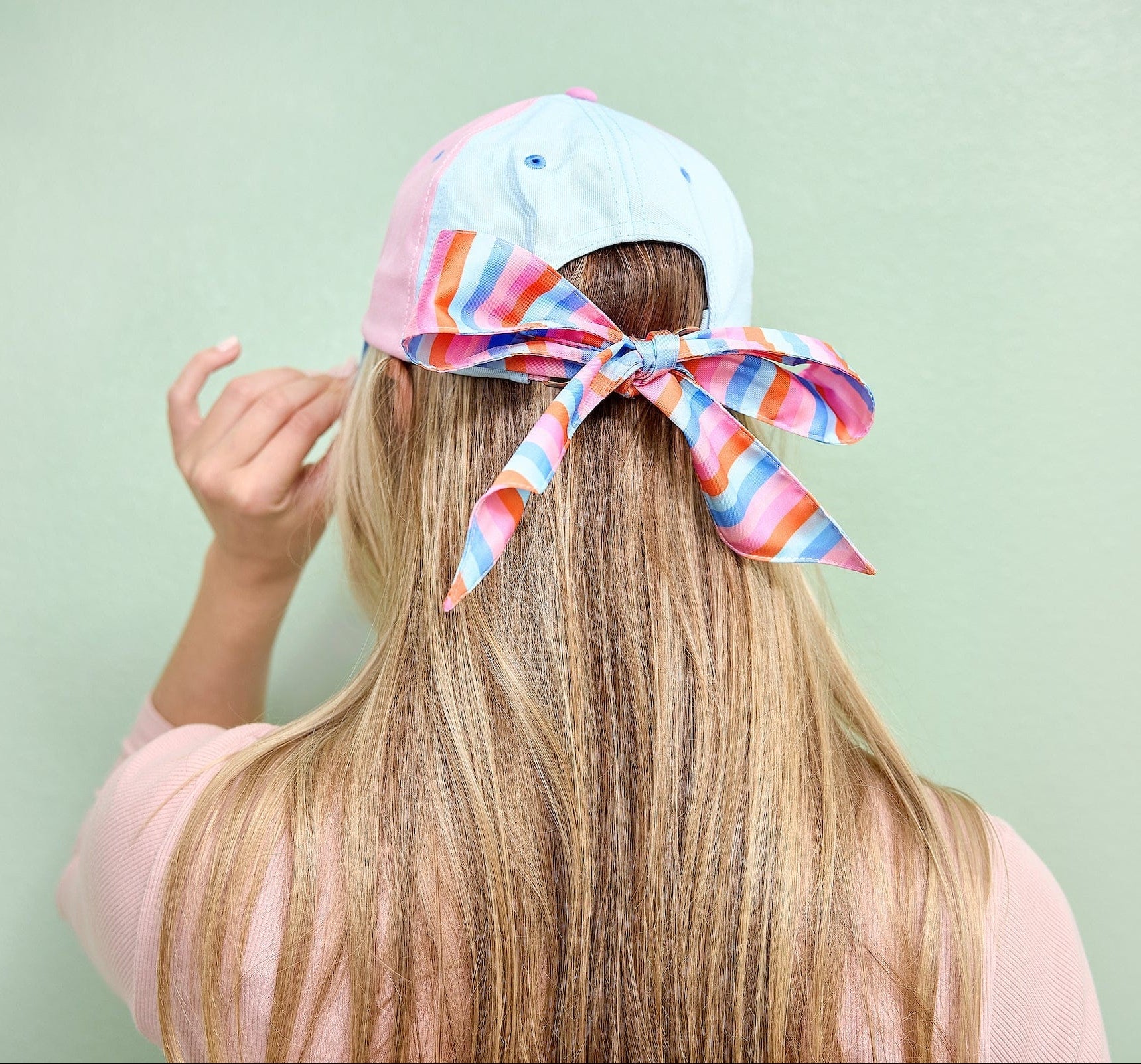 Big Bow Energy Hat (Striped)