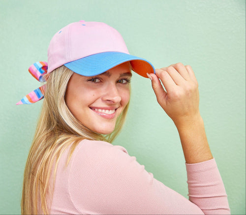 Big Bow Energy Hat (Striped)