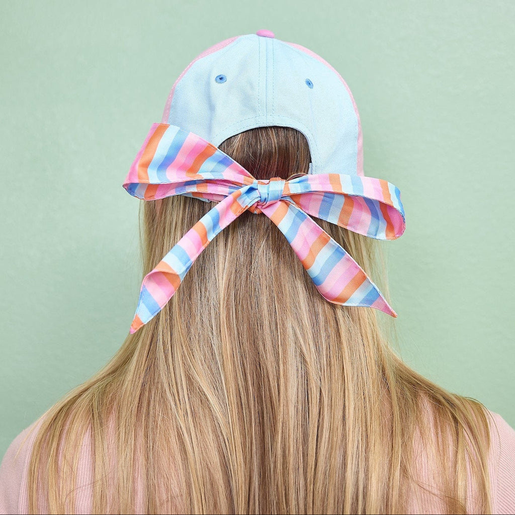 Big Bow Energy Hat (Striped)