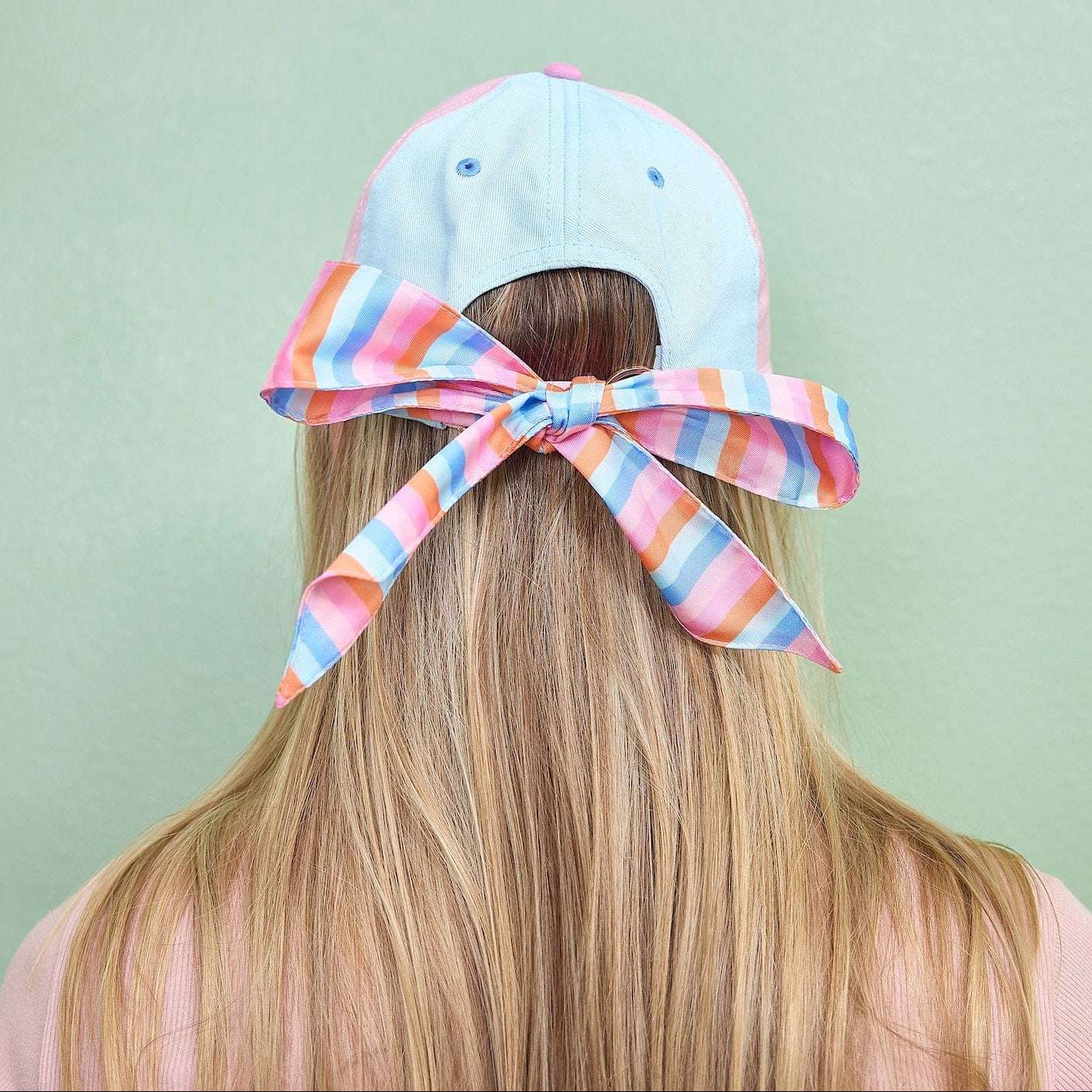 Big Bow Energy Hat (Striped)