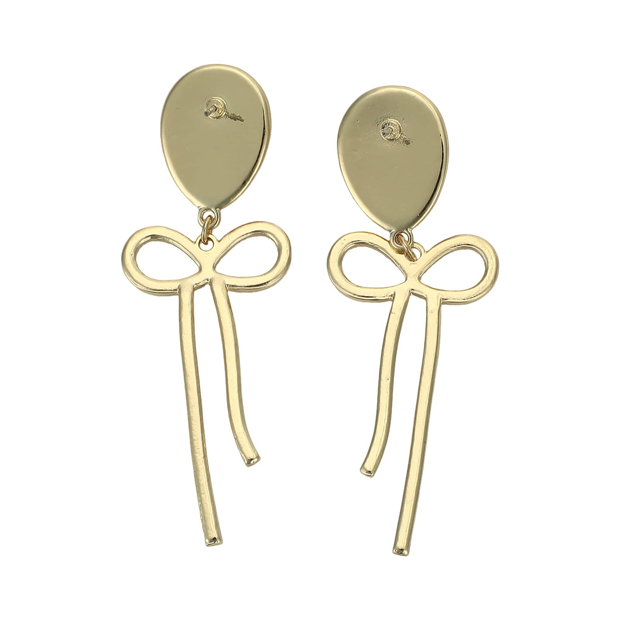 Pearl Balloon Bow Earrings