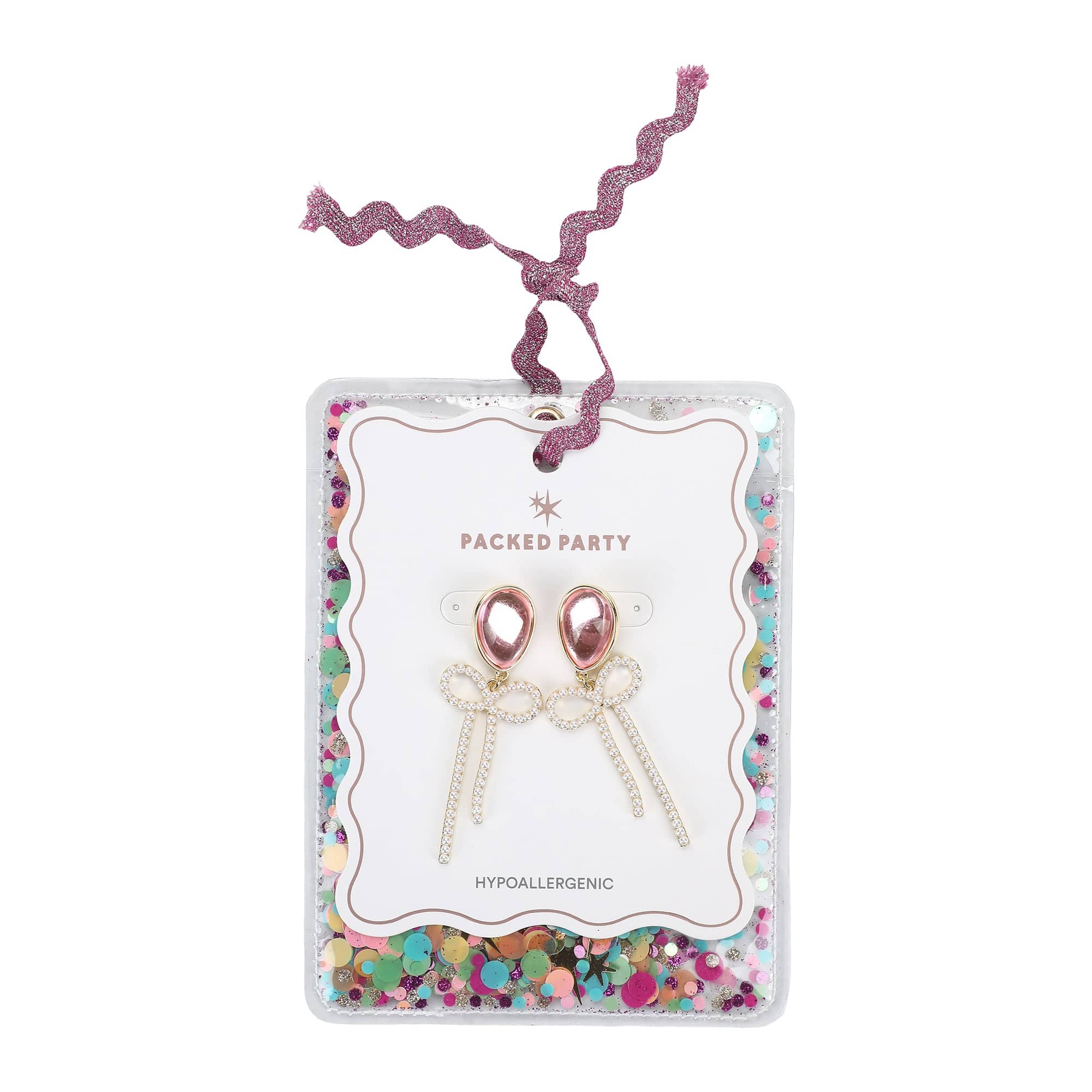 Pearl Balloon Bow Earrings