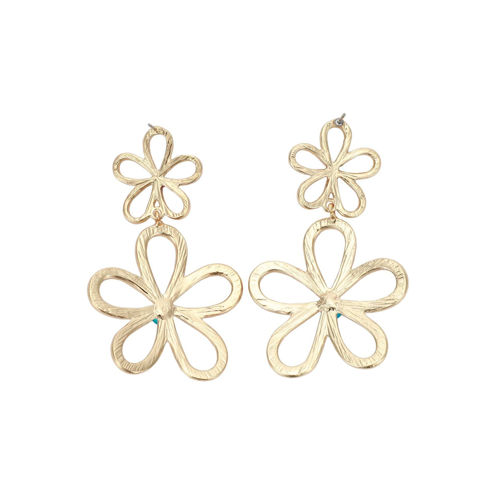 Flower Power Rhinestone Earrings