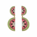 Watermelon Rhinestone Earrings