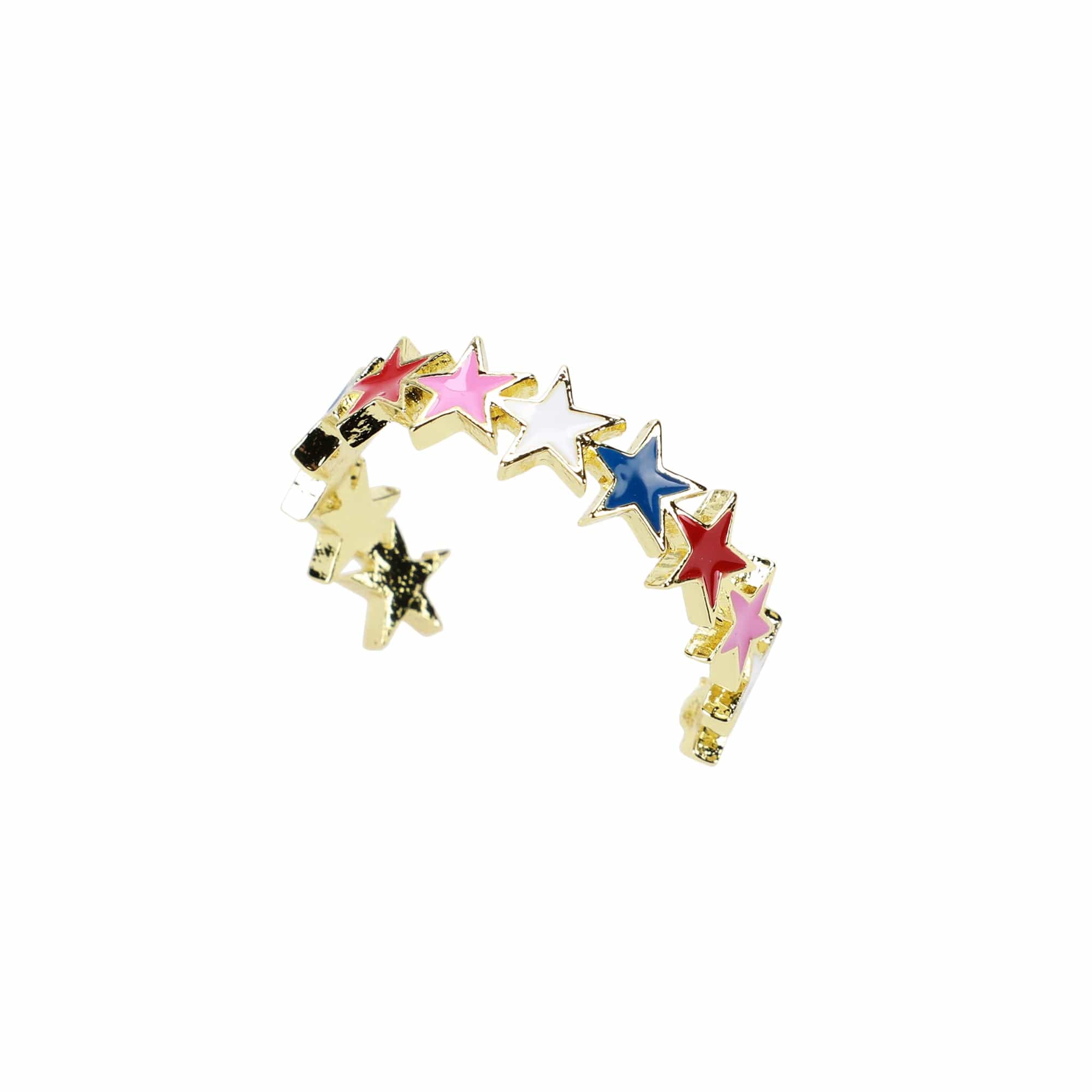 Patriotic Star Hoop Earrings