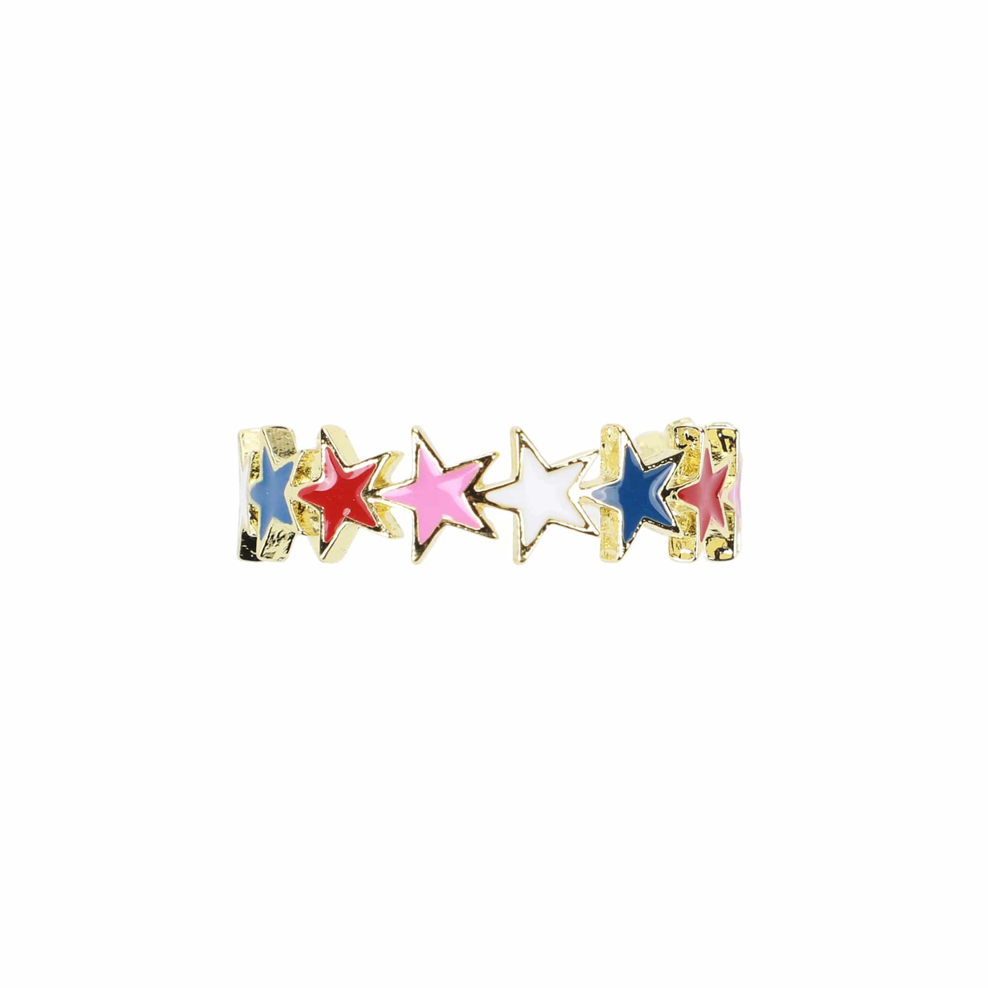 Patriotic Star Hoop Earrings