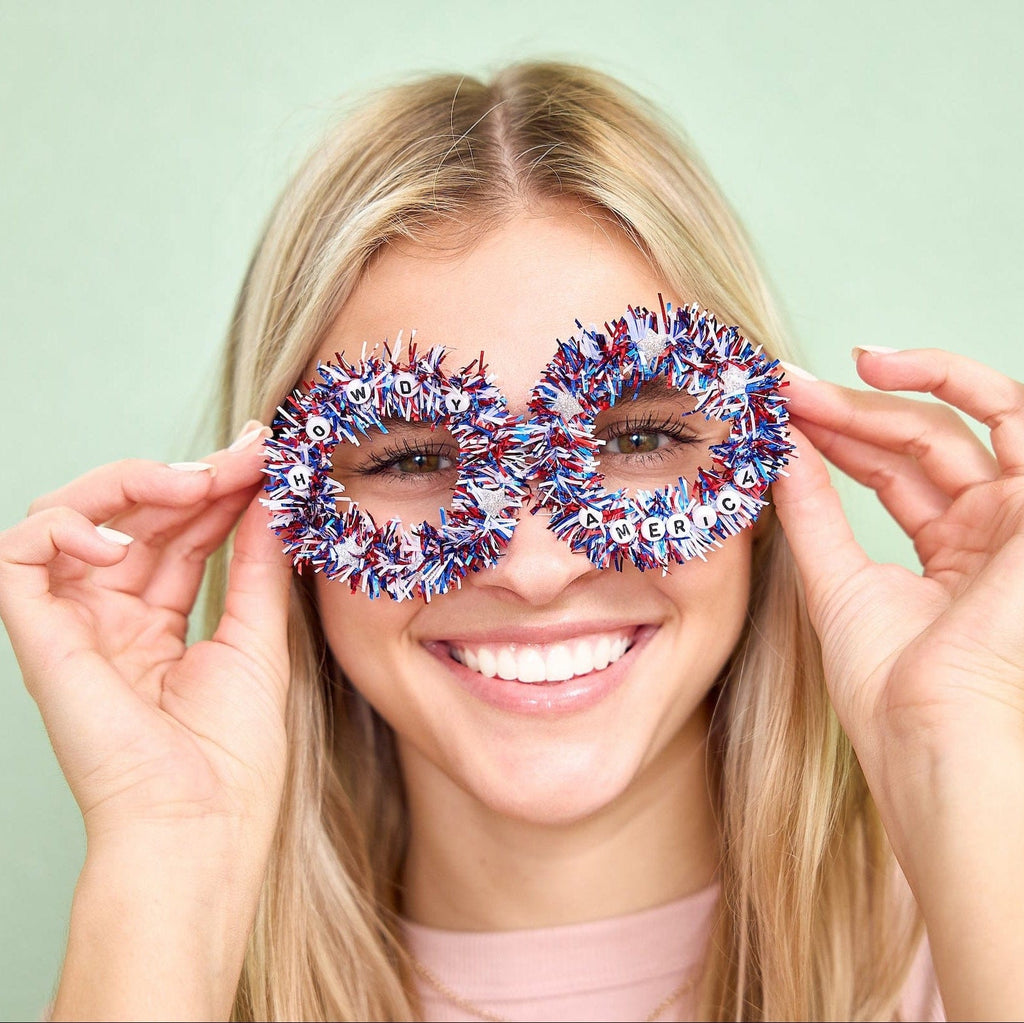 Howdy America Novelty Glasses (Single or Set of 4)