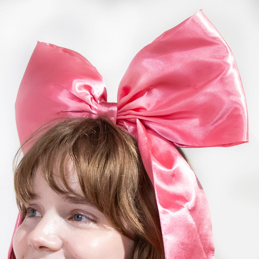Pink Jumbo Bow Headband (Single or Set of 4)