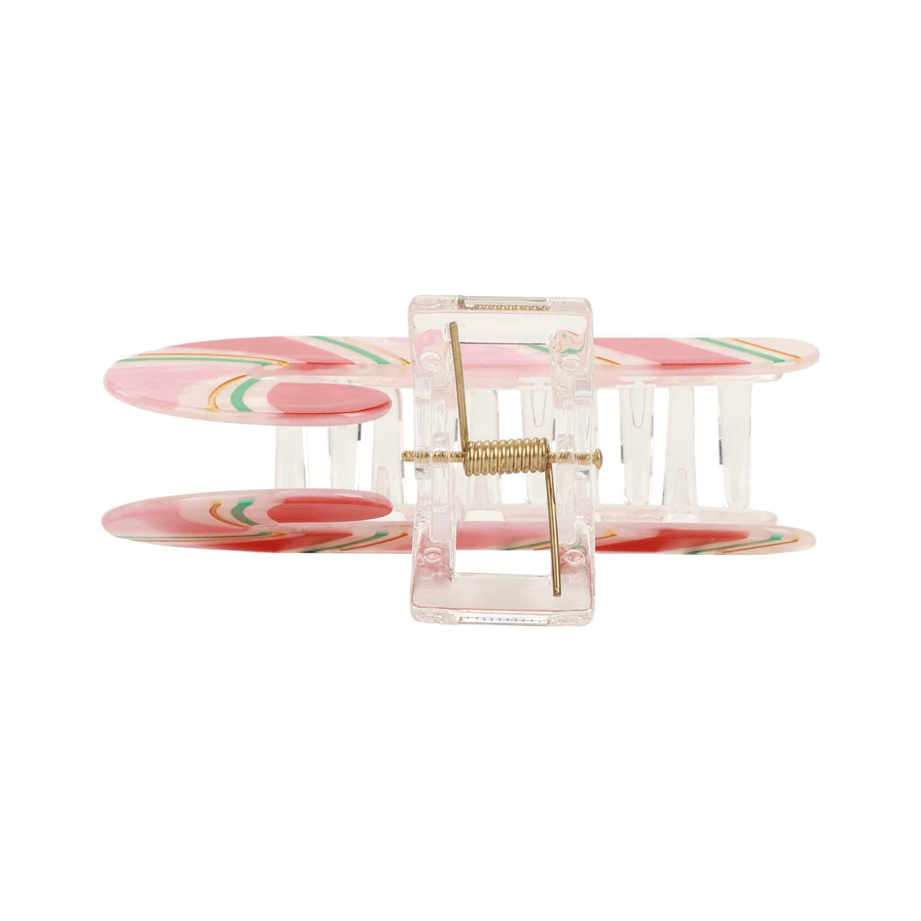Candy Cane Hair Claw Clip