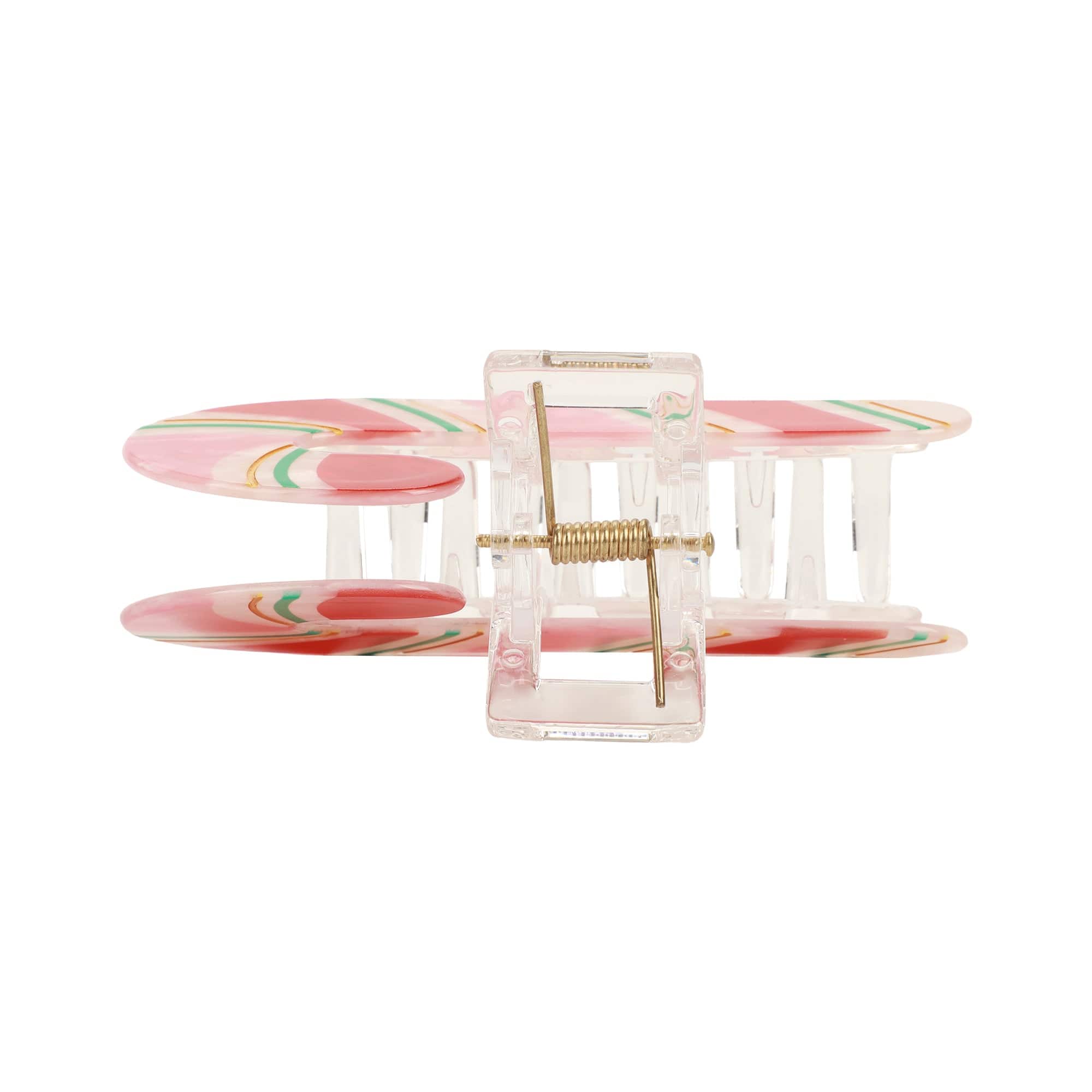 Candy Cane Hair Claw Clip