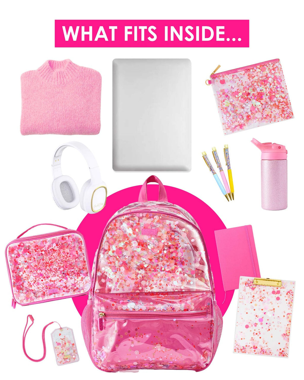 Sweet Tart Pink Confetti Backpack