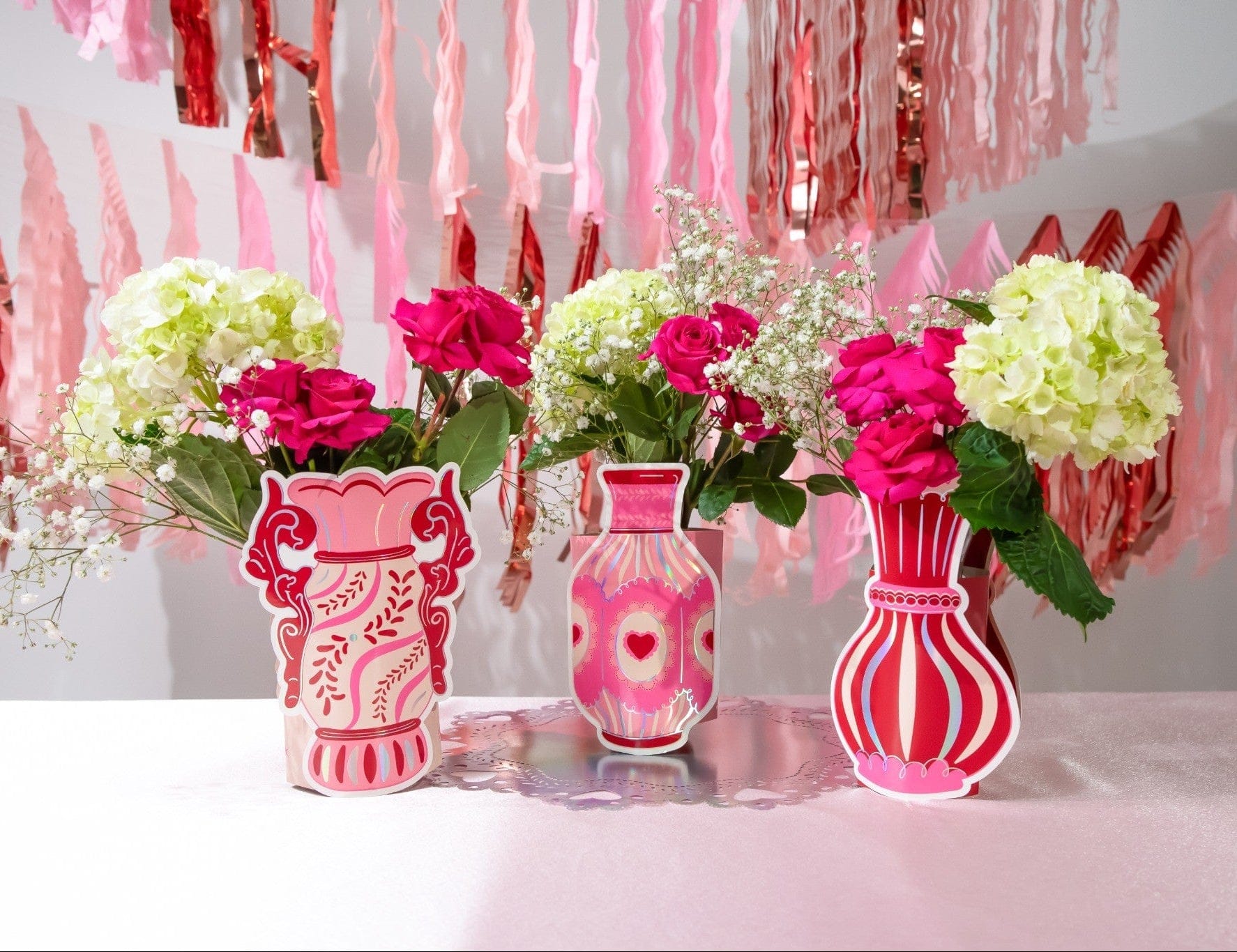 Fine China Pop-Up Vase Slip Covers (set of 3)