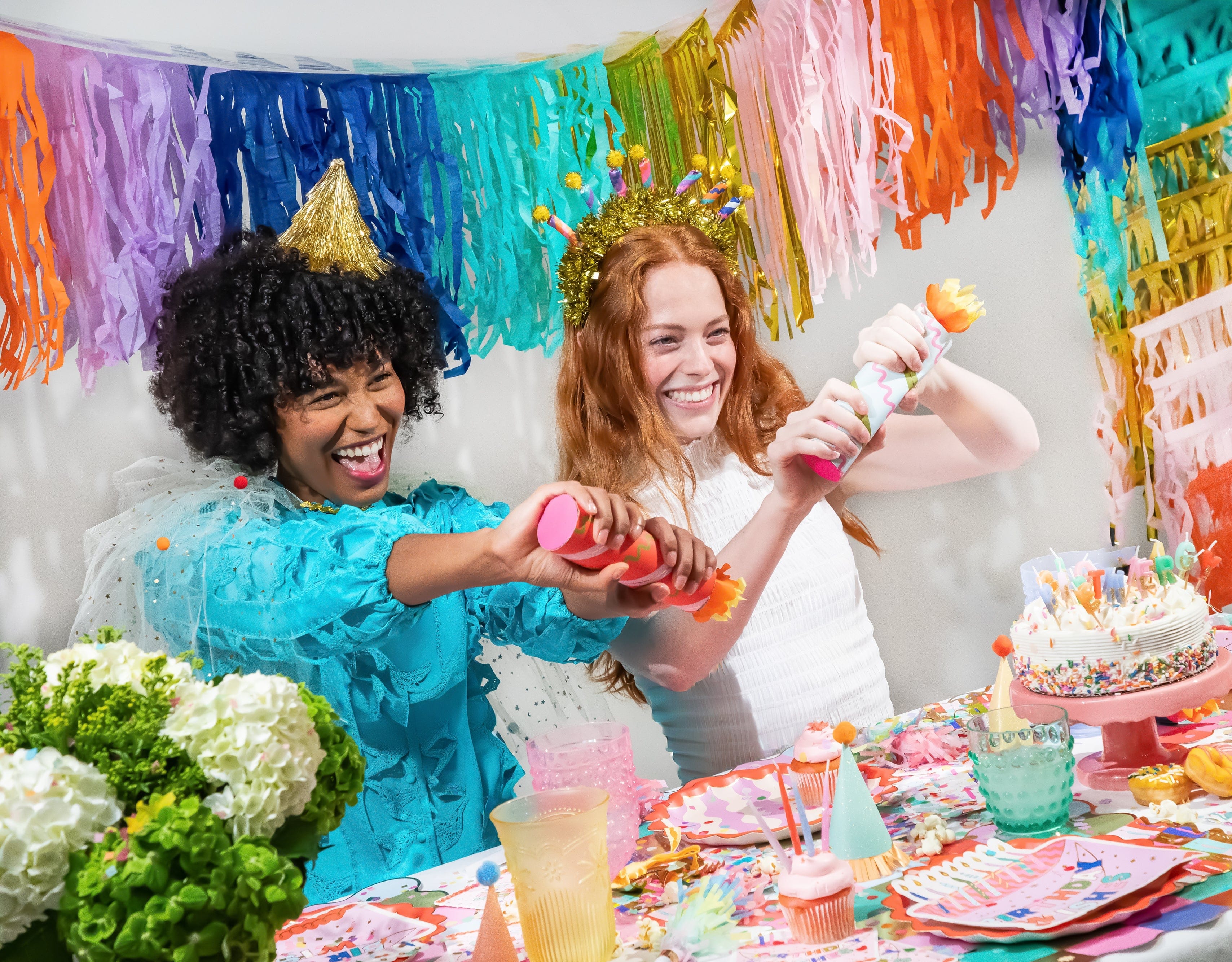 Birthday Candle Confetti Party Crackers (6 count)