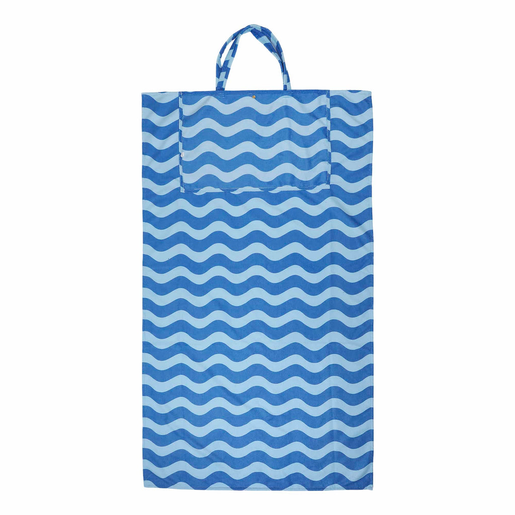 Blue Wave 2-in-1 Towel Tote Bag