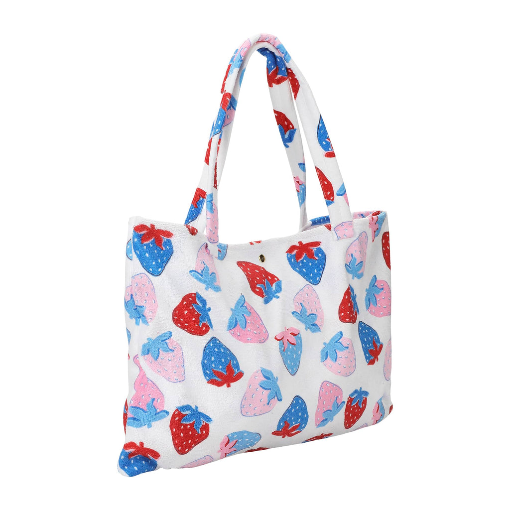 Red, White & Berry 2-in-1 Towel Tote Bag