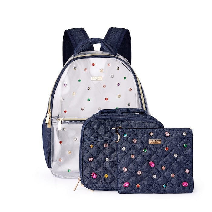 Denim and Gems Everything Pouch