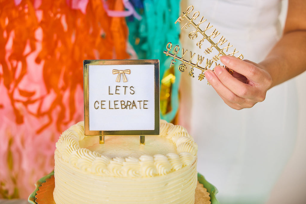 Lovely Little Letterboard Customizable Cake Topper (114 characters)