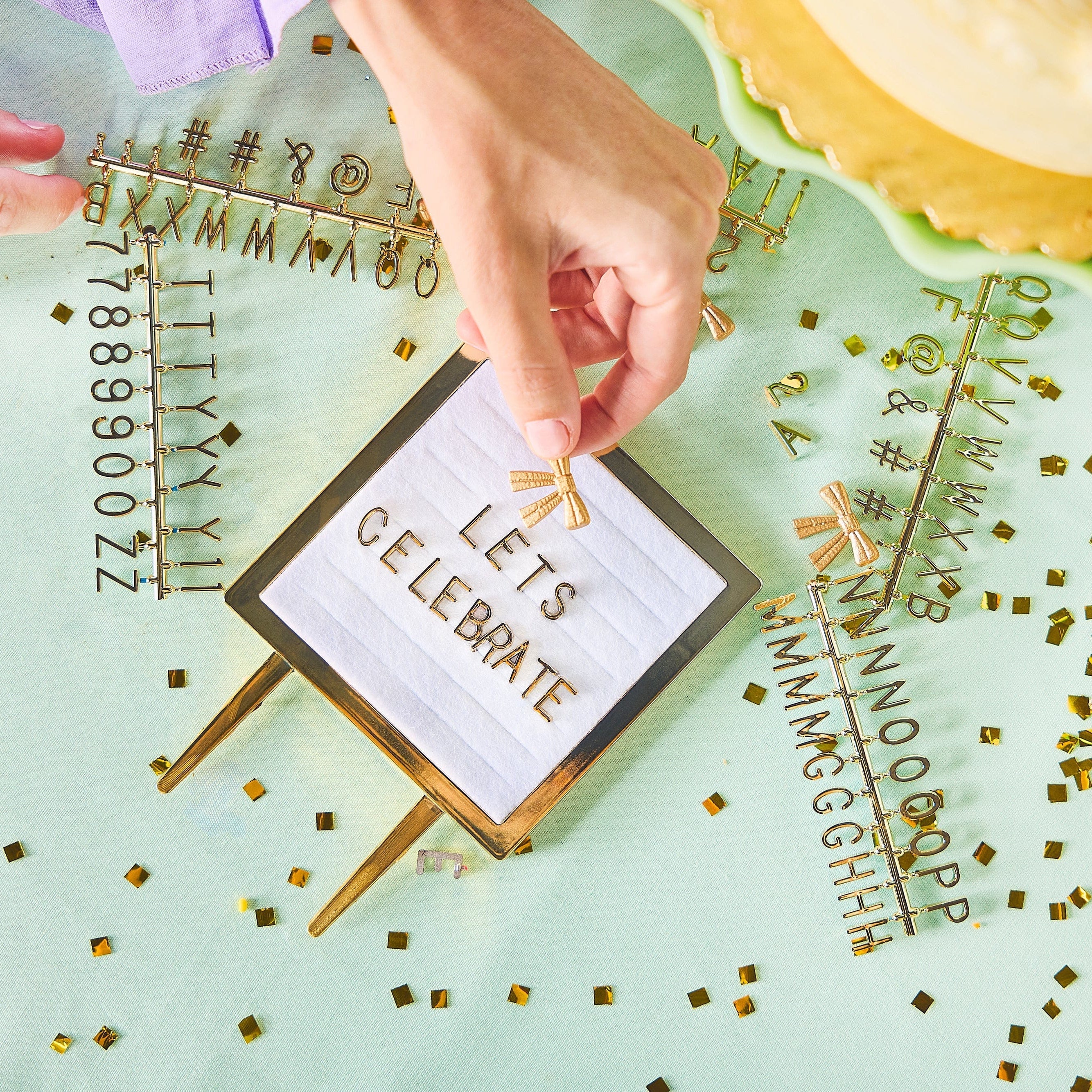 Lovely Little Letterboard Customizable Cake Topper (114 characters)