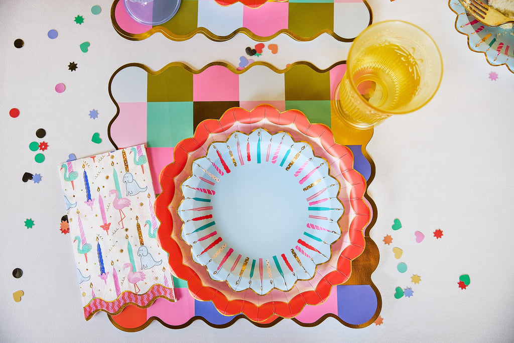 Birthday Candles Dessert Plates (10 count)