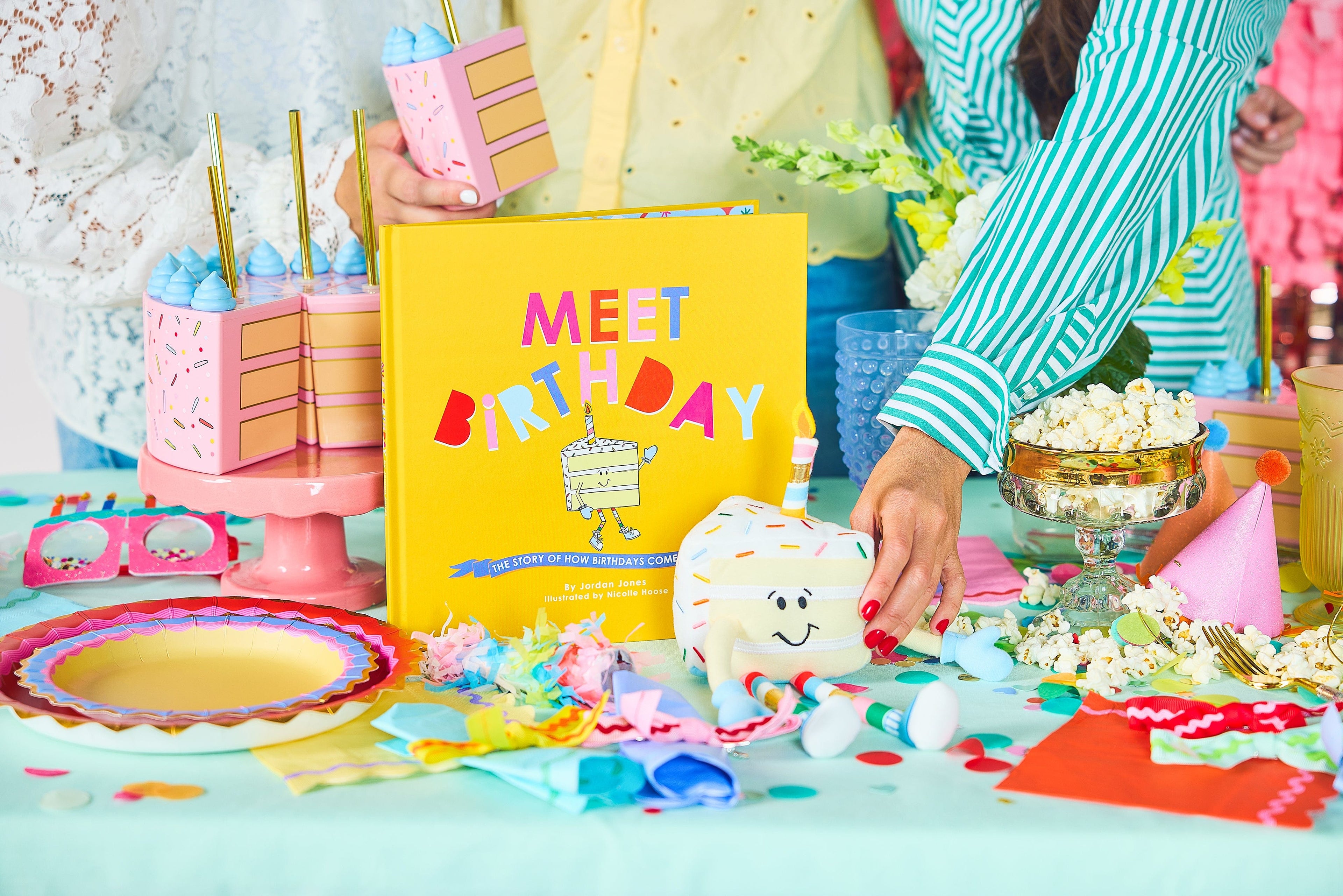Meet Birthday Book & Cake Sipper Bundle