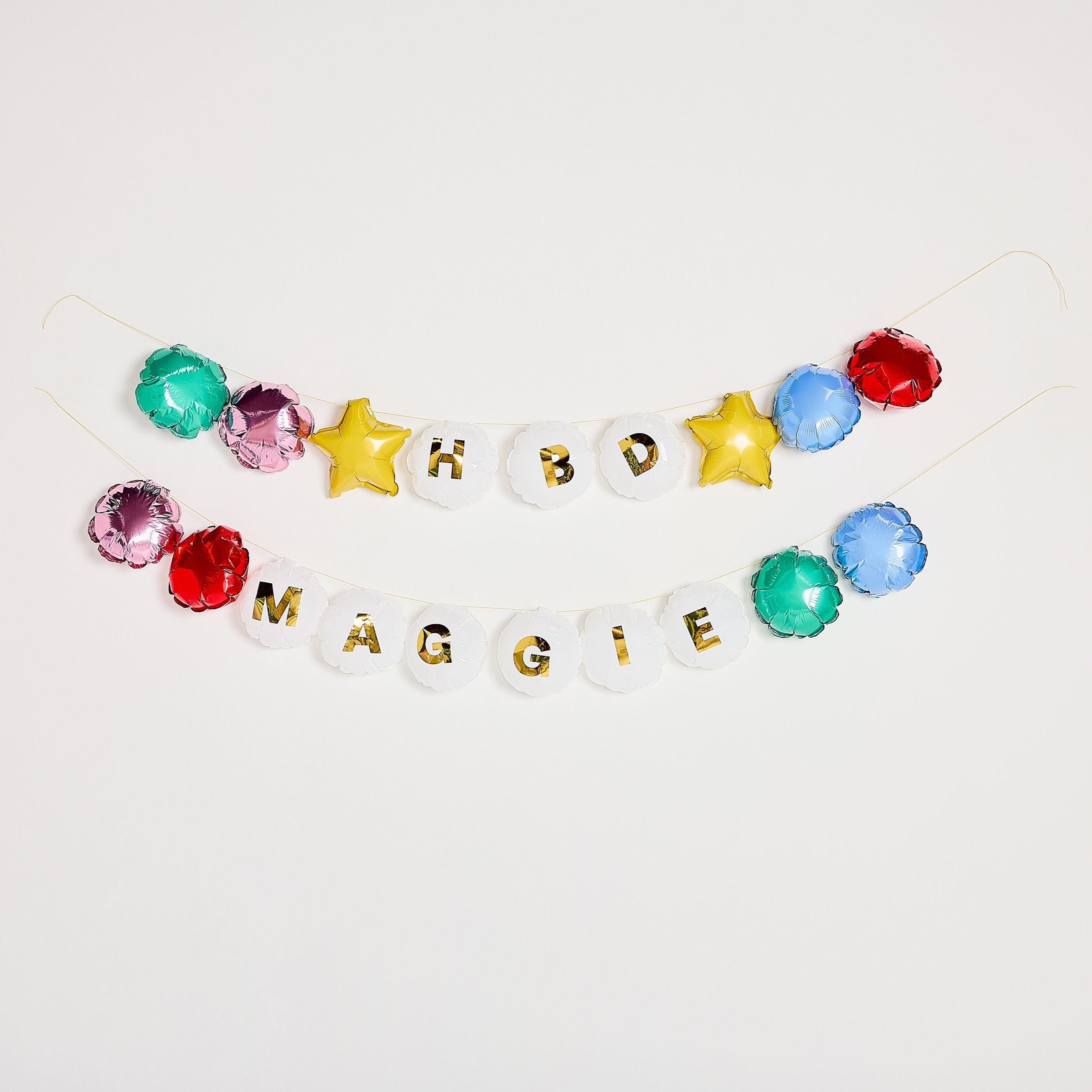 Beaded In Fun Customizable Balloon Garland Banner (60 ct)