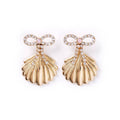 Shell Of a Time Bow Earrings