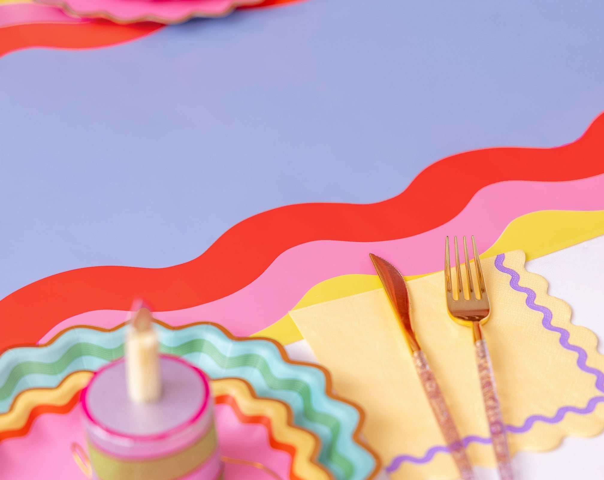 Ric Rac Rainbow Tableware Party Kit