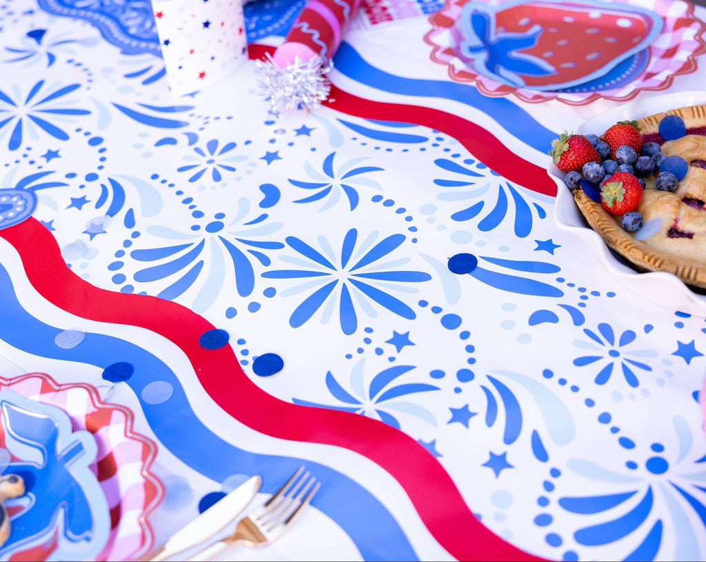 Star Spangled Spark Paper Table Runner