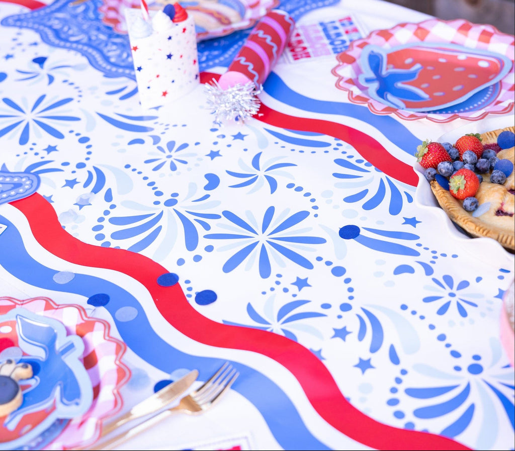 Star Spangled Spark Paper Table Runner