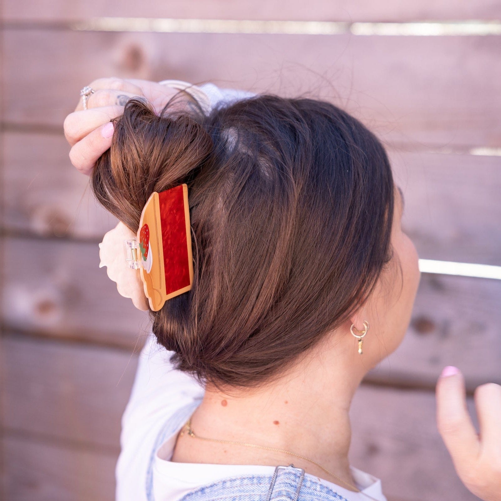 Strawberry Pie Hair Claw Clip