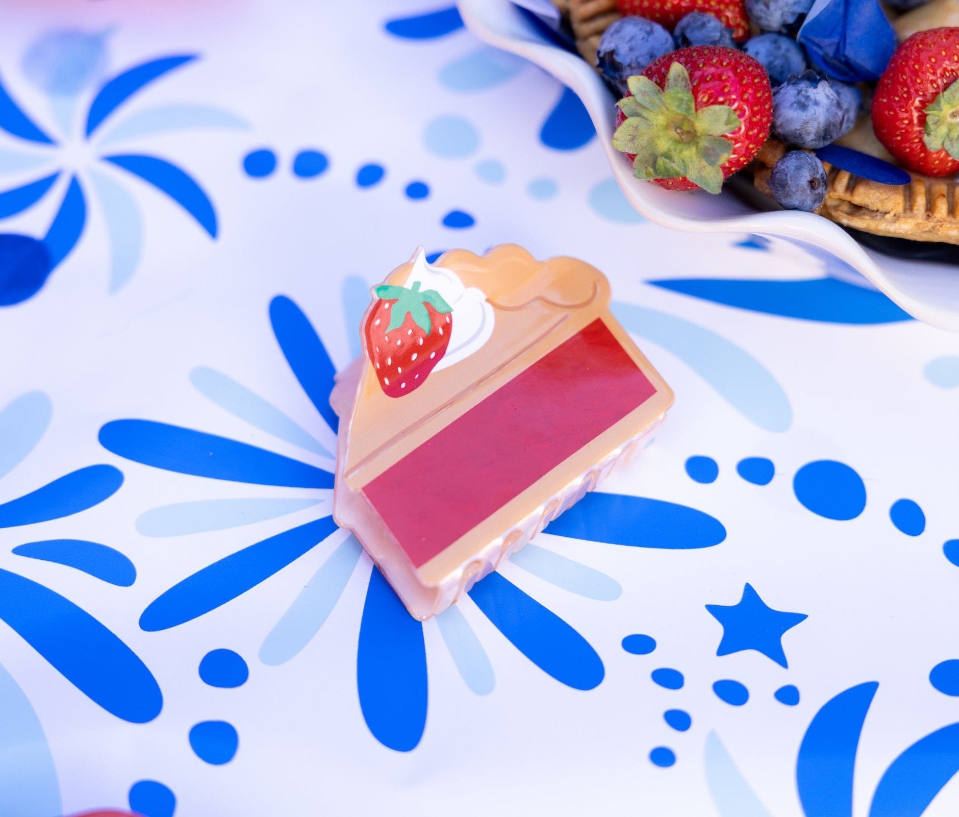 Strawberry Pie Hair Claw Clip