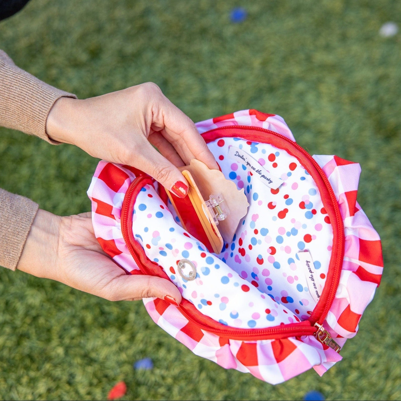 Strawberry Pie Hair Claw Clip
