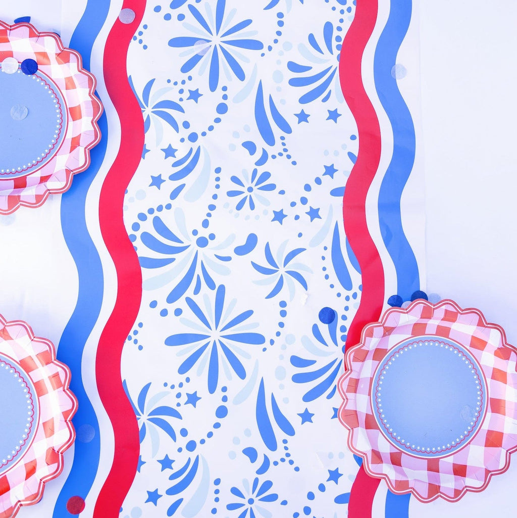 Star Spangled Spark Paper Table Runner