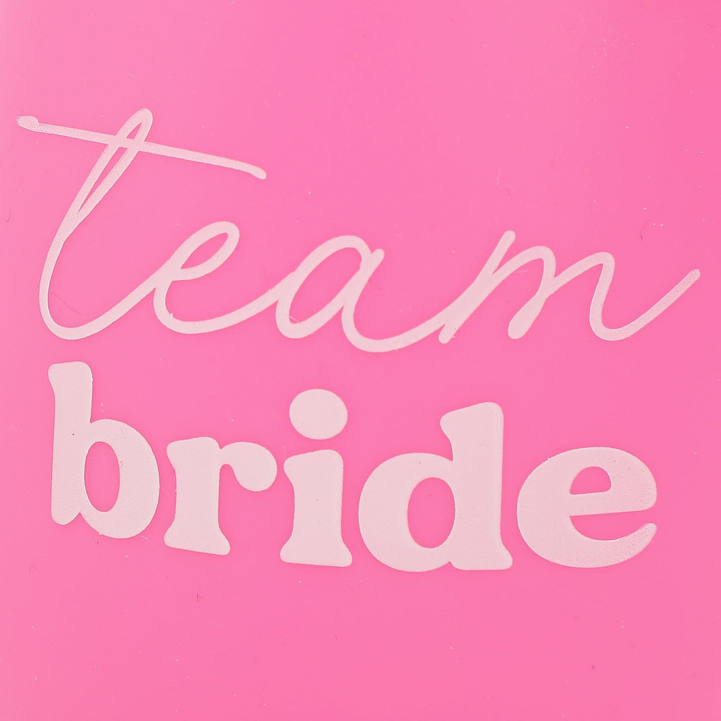 I Do Crew Bride and Team Bride Stemless Silicone Wine Glass Set (5ct)
