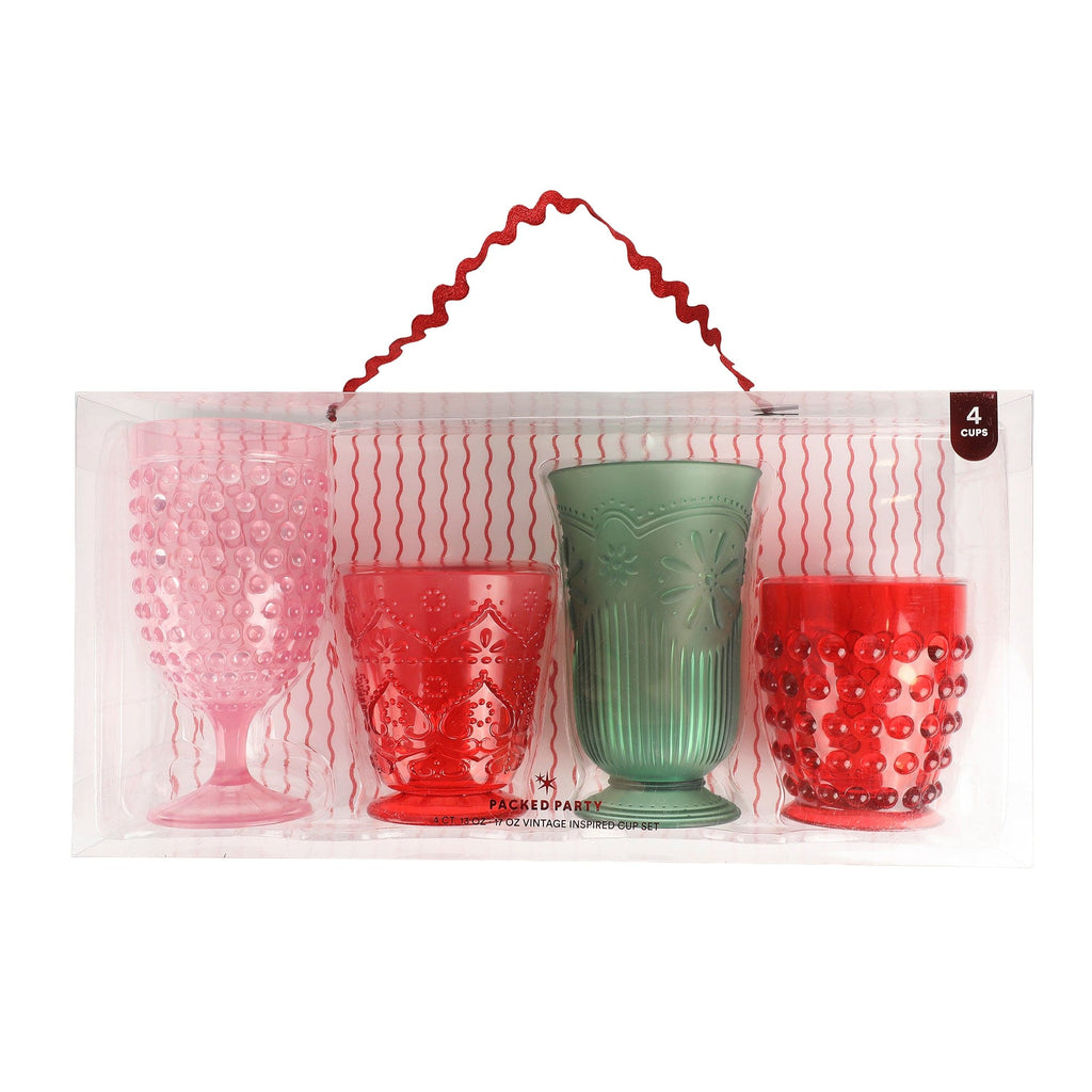 Vintage Vibes Reusable Cup Set