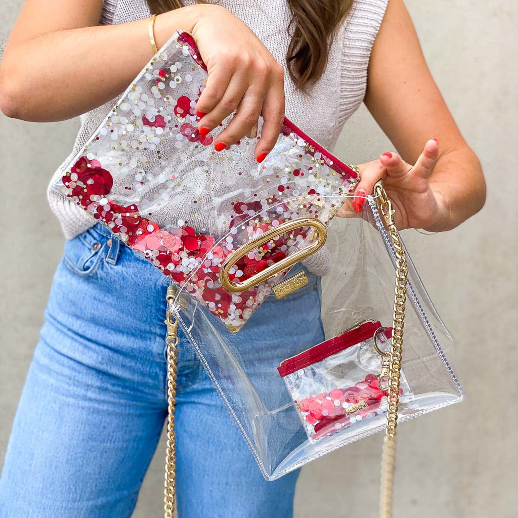 Confetti Everything Pouch & Stadium Bag Set