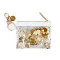 Gold Confetti Mini Wallet Keychain