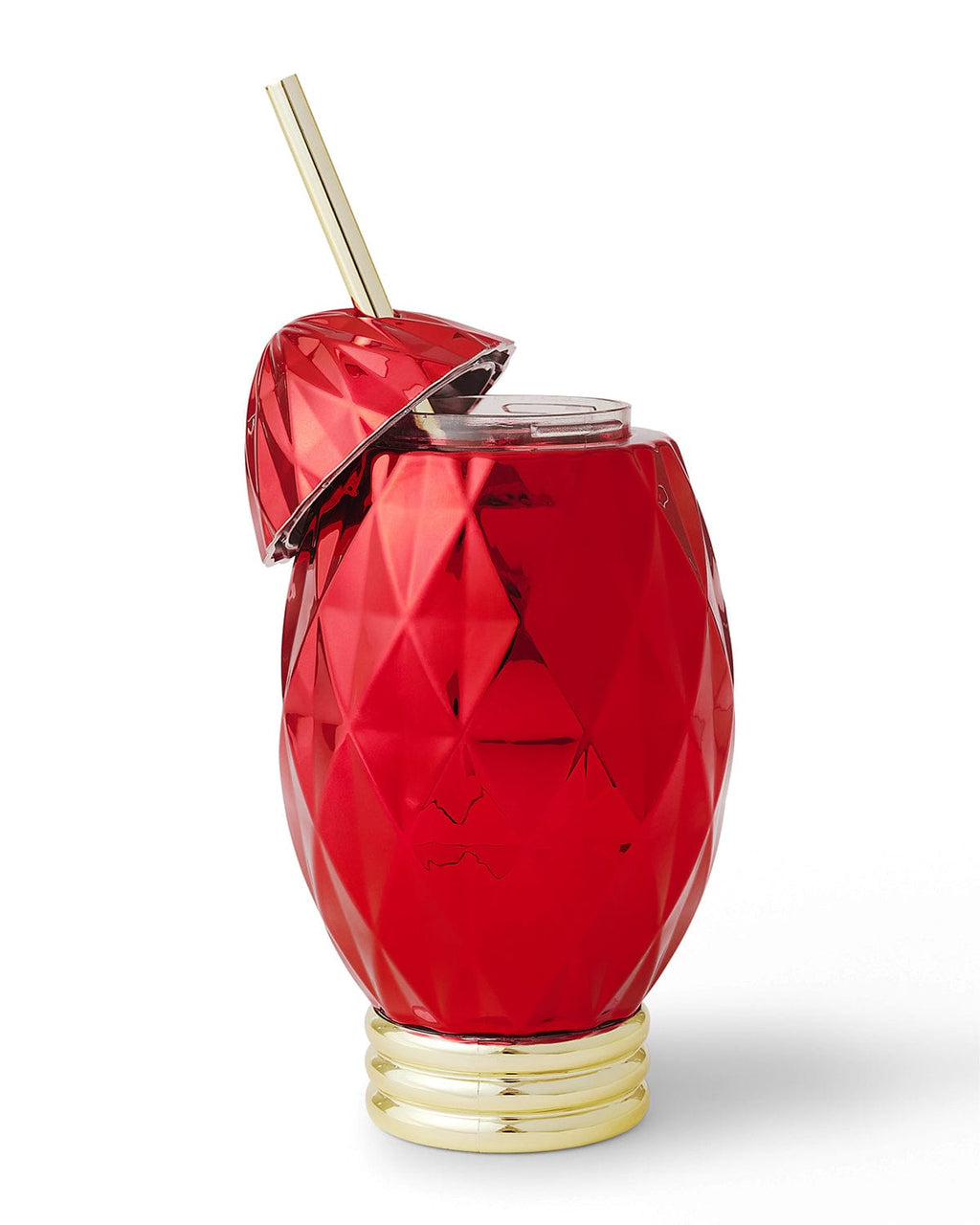 Red Vintage Christmas Light Sipper