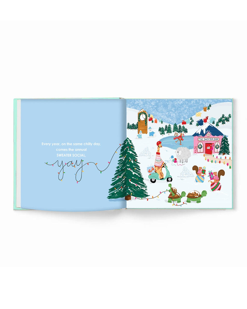 The Perfect Gift Bundle: Sweater Social book and Santa Hat Sipper