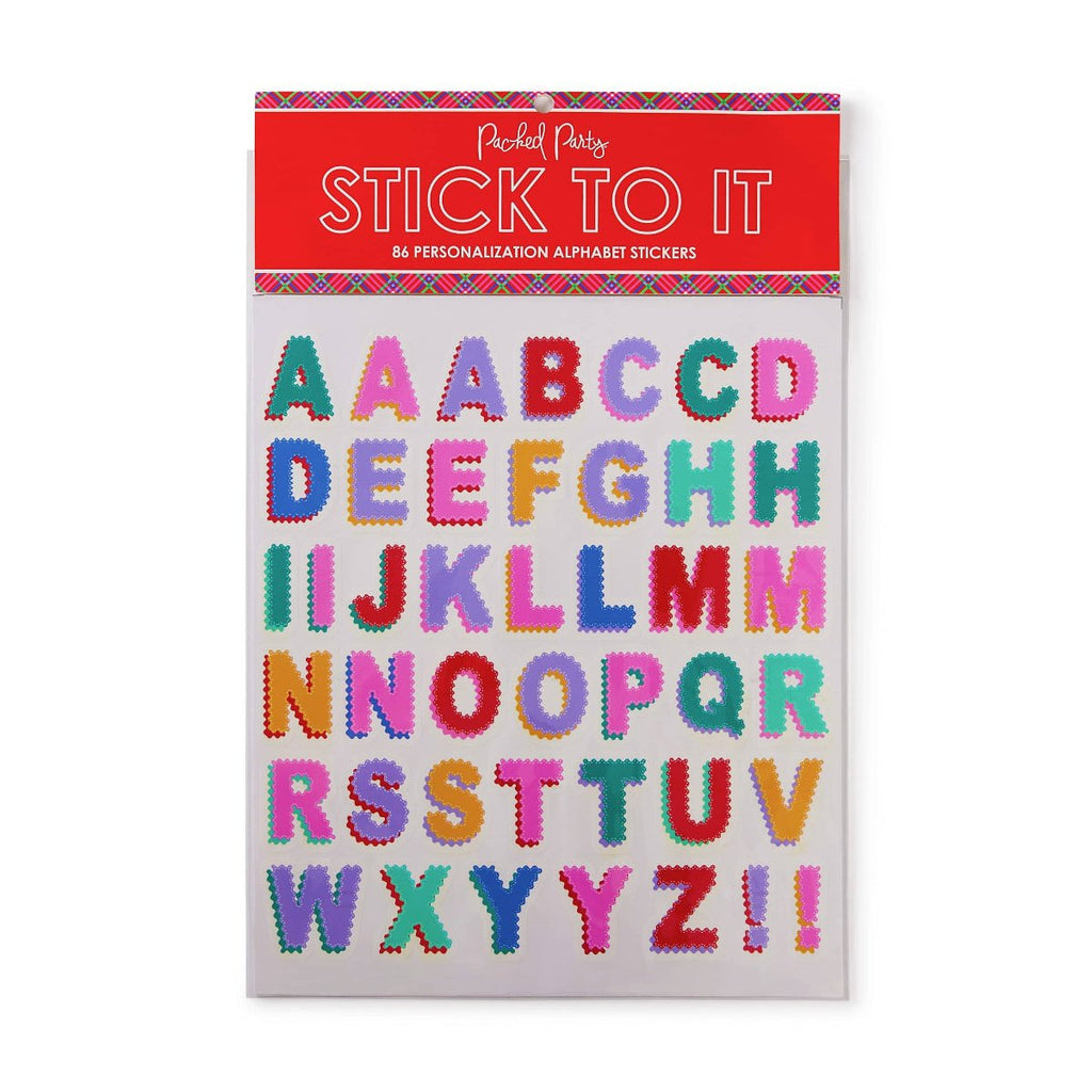Vinyl Scalloped Letters Sticker Pack