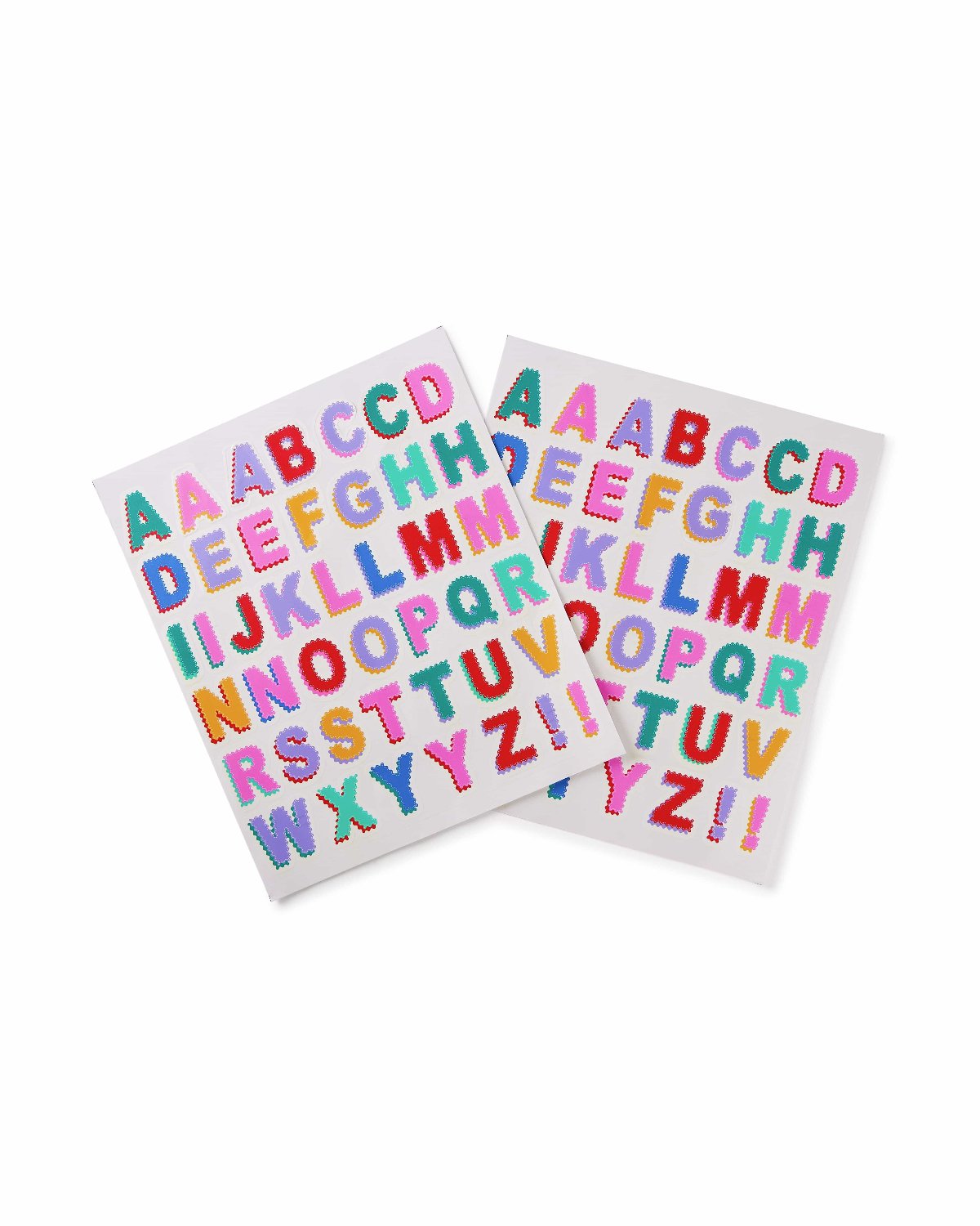Vinyl Scalloped Letters Sticker Pack