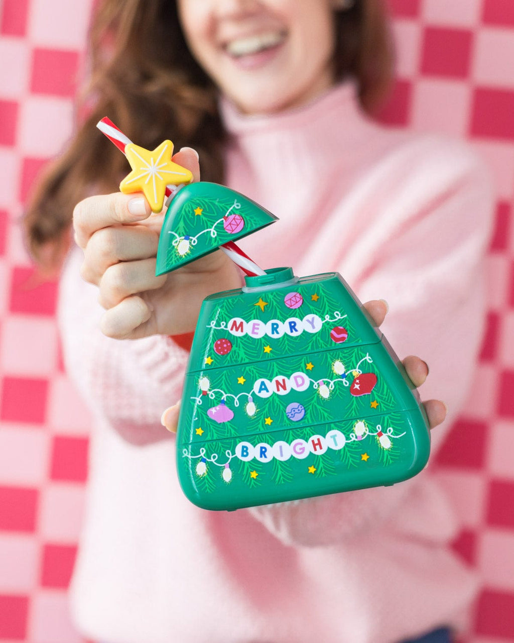 Merry Christmas Tree Sipper (set of 1, 6, or 12)