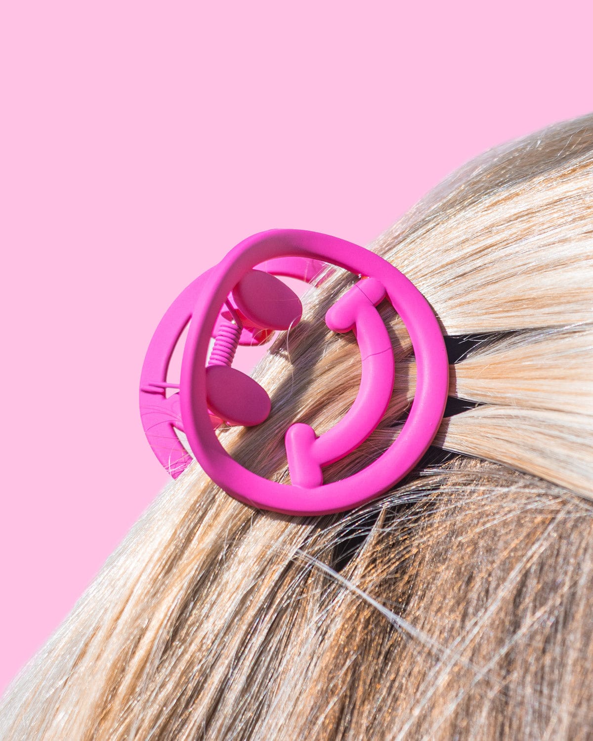 Smiley Hair Claw Clips (set of 3)
