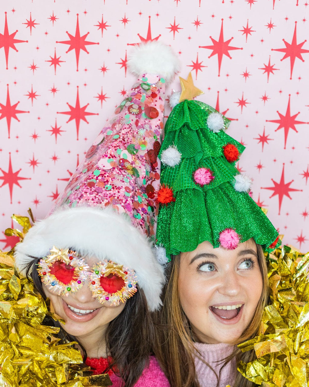 Holly Jolly Christmas Tree Party Hat