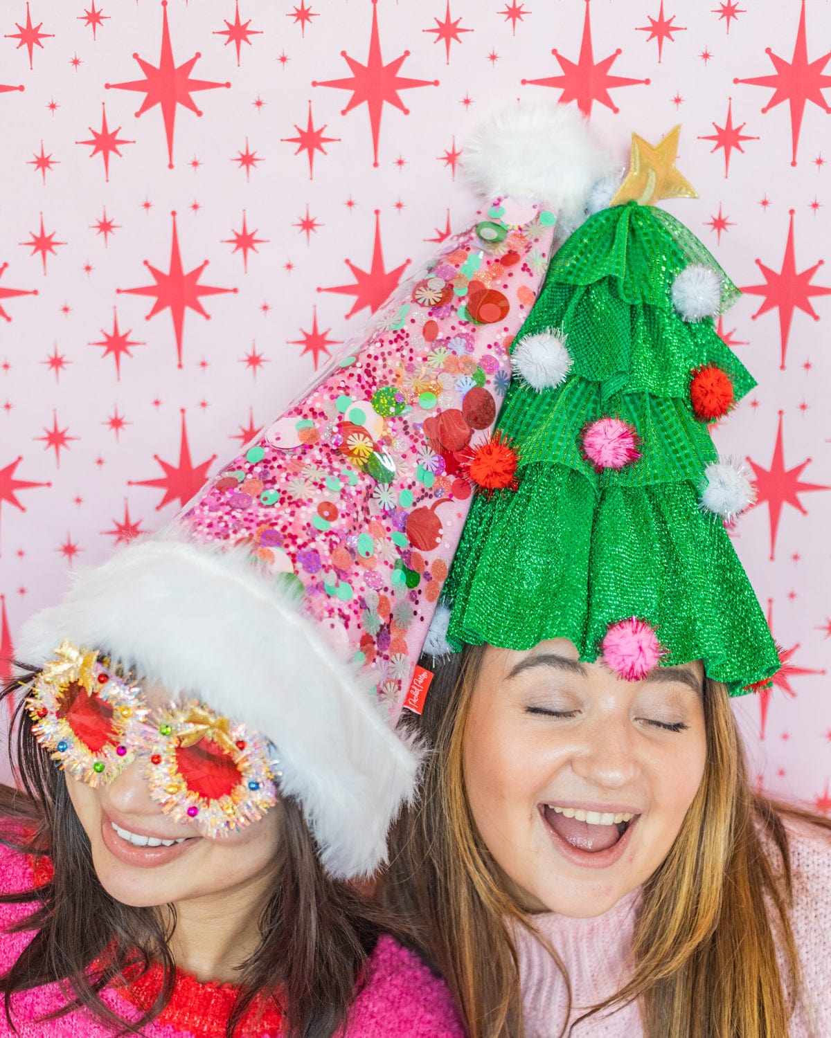 Holly Jolly Christmas Tree Party Hat